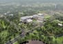 create 3d masterplan, site plan 2d 3d, realistic aerial view